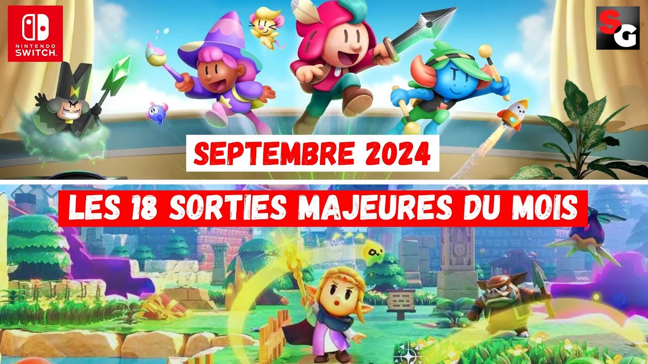 📅 Le Calendrier des Sorties Nintendo Switch - Septembre 2024 📆