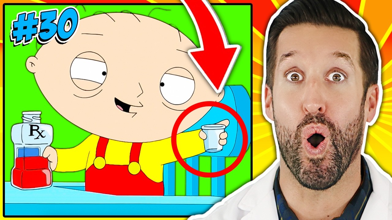 ВРАЧ смотрит смешные медицинские сцены из Гриффины #30