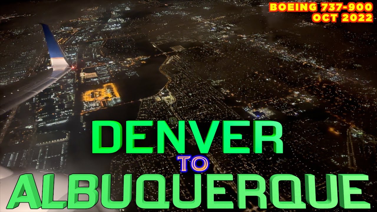 Flying Denver to Albuquerque - Boeing 737-900 - United Airlines - Full Flight Trip Report DEN ABQ
