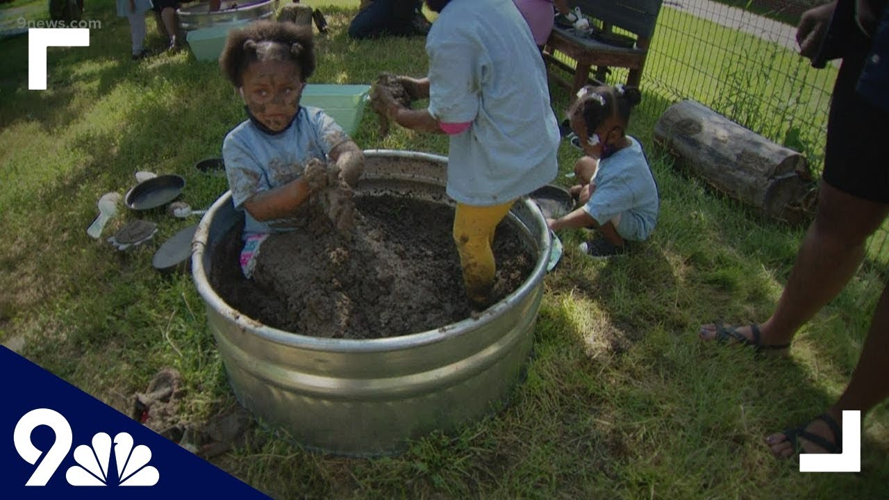 Students celebrate International Mud Day by getting a little messy