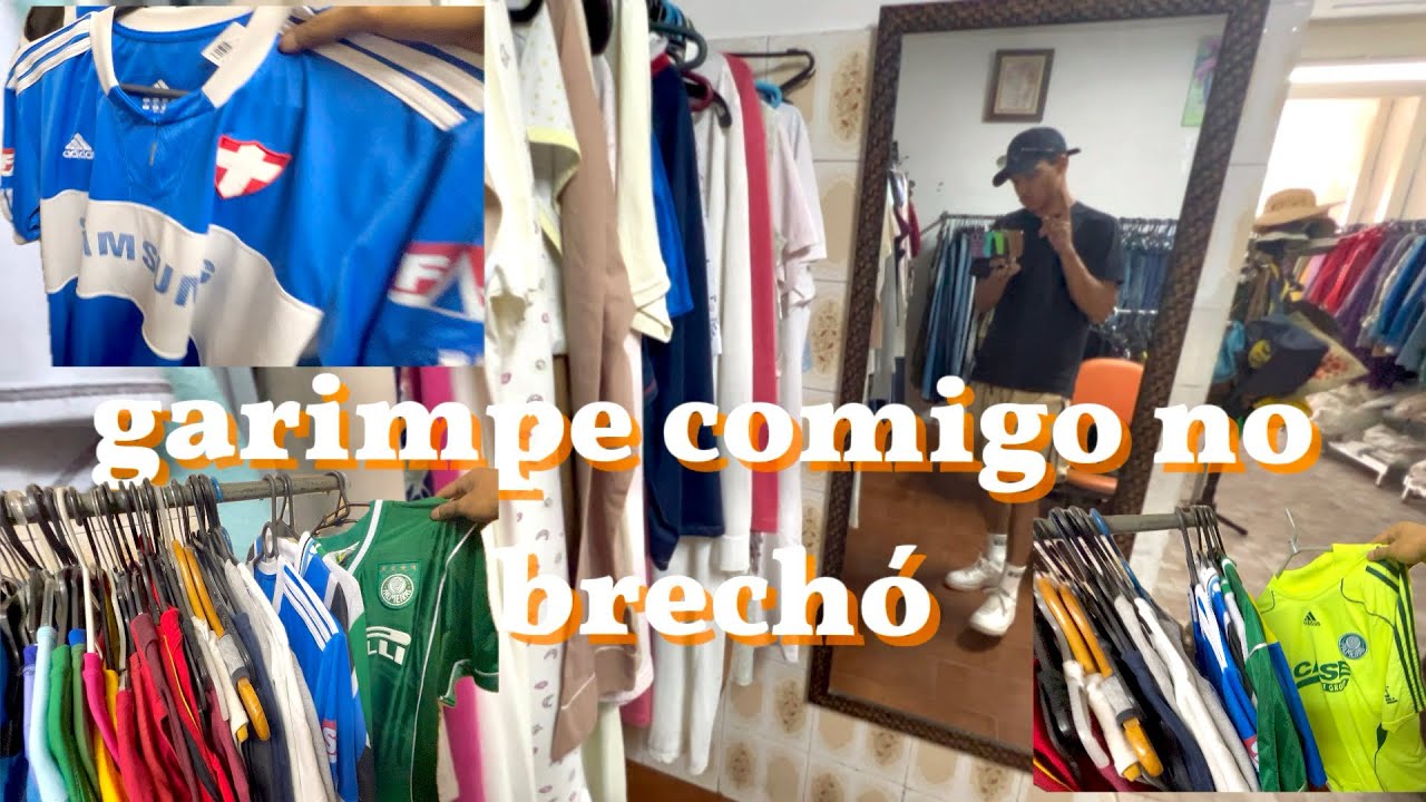 Camisas de time  por 8 reais compras em brecho/bazar garimpando em brechó de SP