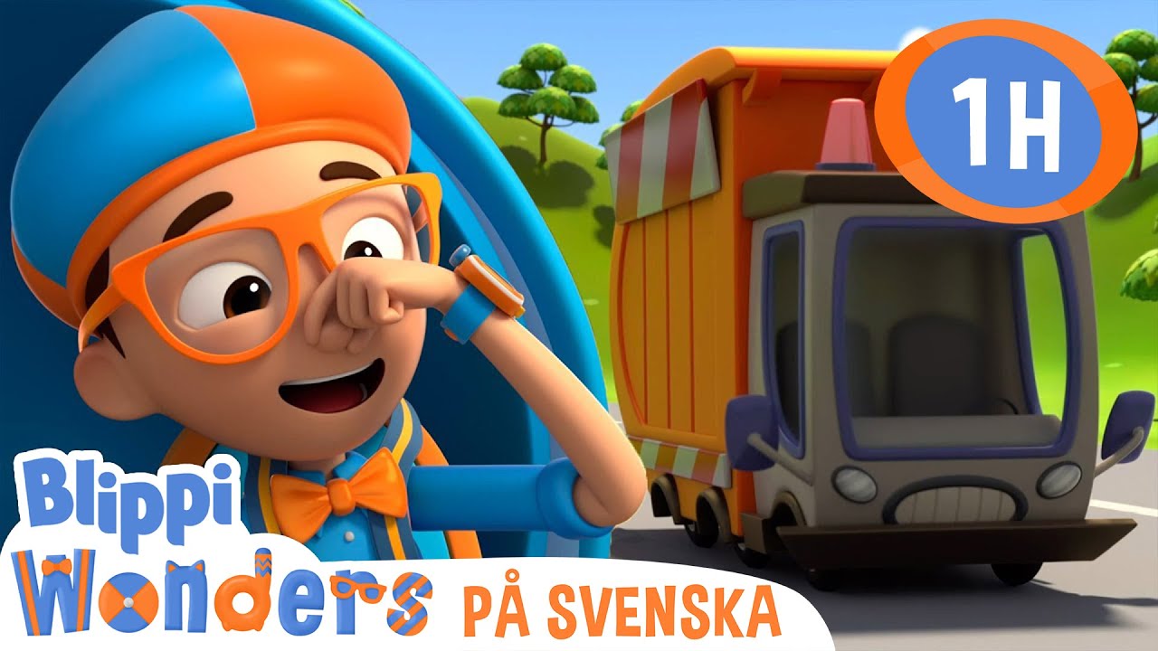 Blippi Svenska | Sopbil | pedagogiska videor f&ouml;r barn