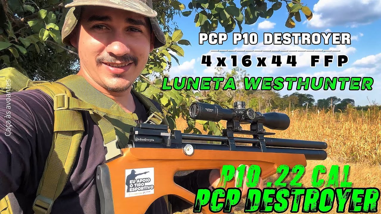 LUNETA WESTHUNTER 4x16x44 FFP HD VAMOS ATRÁS DAS AVOANTES COM A PCP P10