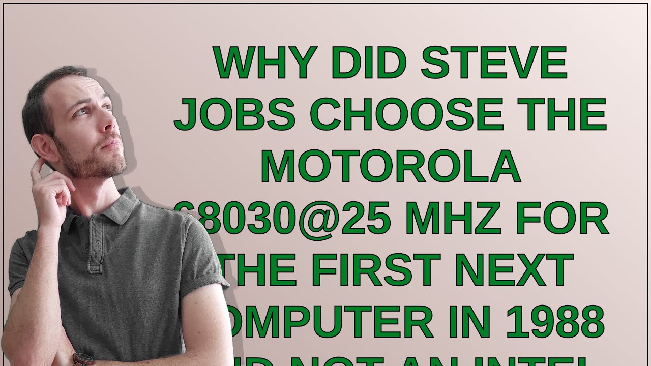 Retrocomputing: Why did Steve Jobs choose the Motorola 68030@25 MHz for the first NeXT Computer i...