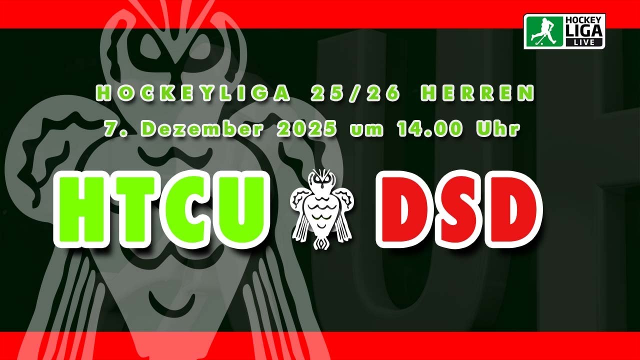 UHLEN.TV - HTCU vs. DSD - 1. Herren Hallenhockey Bundesliga - 07.12.2025 - 14:00