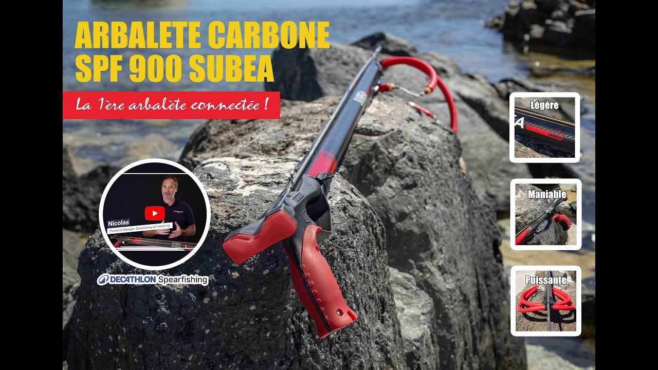 👍 ARBALETE CARBONE SPF 900 SUBEA : présentation par Nicolas, chef de produit DECATHLON Spearfishing