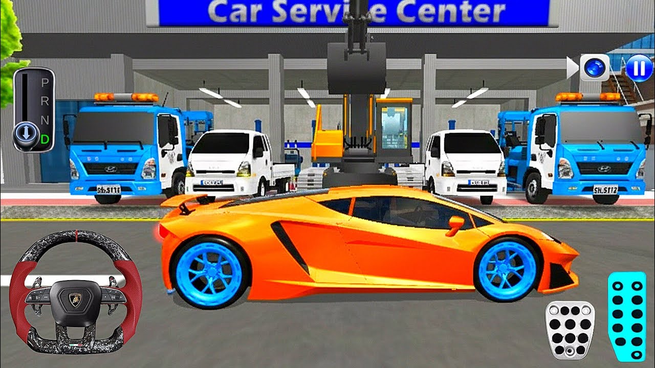 Pickup Truck & Golden Lamborghini For Parking - 3D Driving Class - 3D Driving Class Game - Car Game