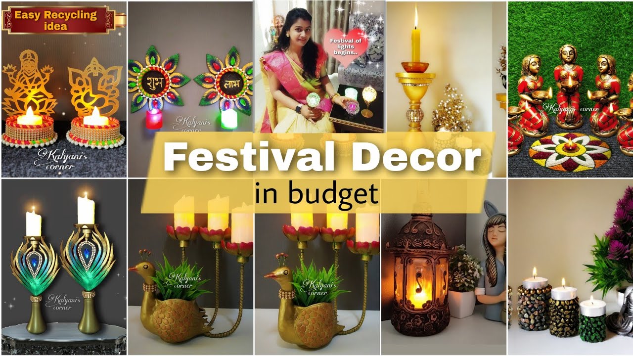 7 DIY Diwali decoration ideas | Budget friendly craft ideas | diya holder | diy diya stand