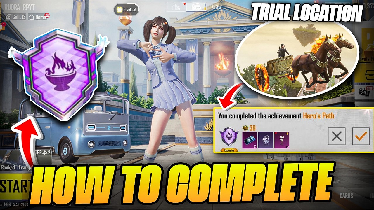 HOW TO COMPLETE HERO'S PATH ACHIEVEMENT IN BGMI