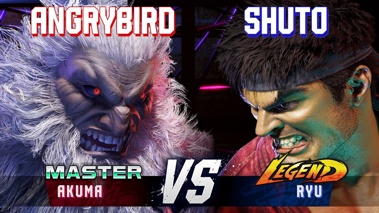 SF6 ▰ ANGRYBIRD (Akuma) vs SHUTO (Ryu) ▰ High Level Gameplay