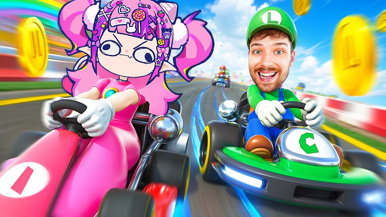 Ironmouse & Connor Play Mario Kart!