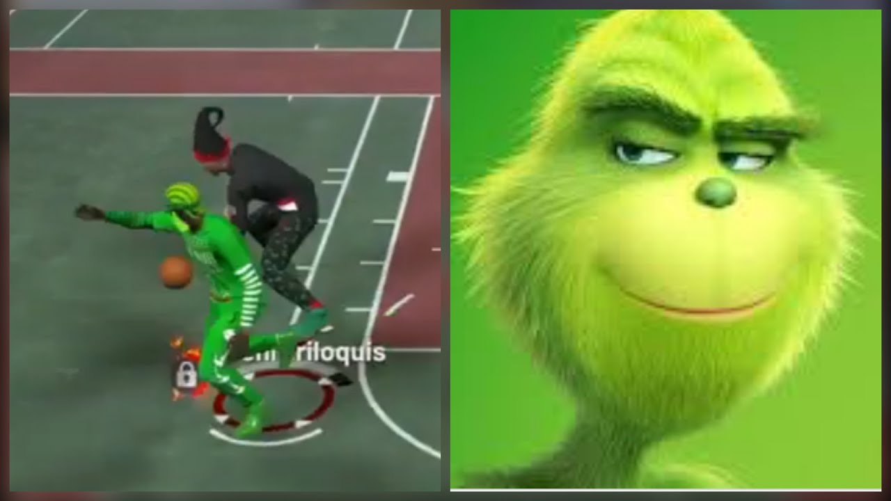 OVERPOWERED GRINCH PURE LOCKDOWN DEFENDER STEALS CHRISTMAS IN NBA 2K19 PARK....