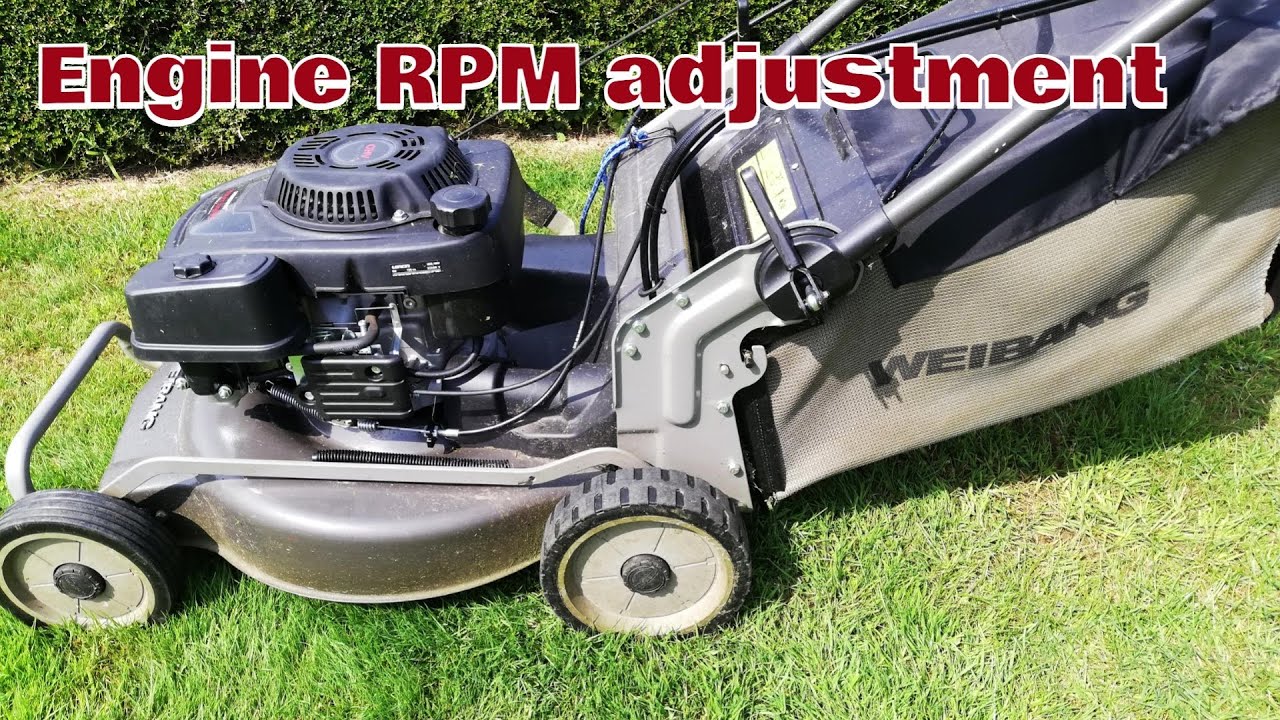 WEIBANG Virtue 53 Lawn Mower, How to Adjust Engine RPM