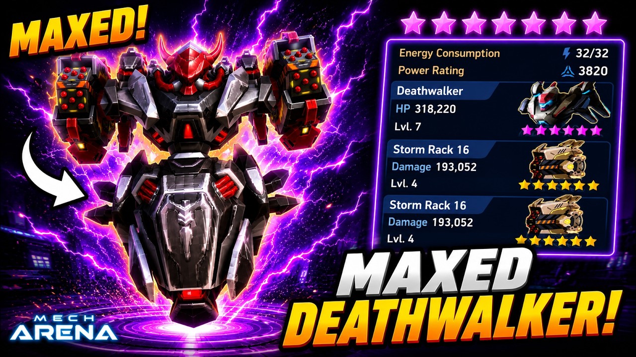 💀 I FINALLY MAXED DEATHWALKER... NOW IT'S ABSOLUTELY BROKEN! 🤯🔥| 2026 | MECH ARENA