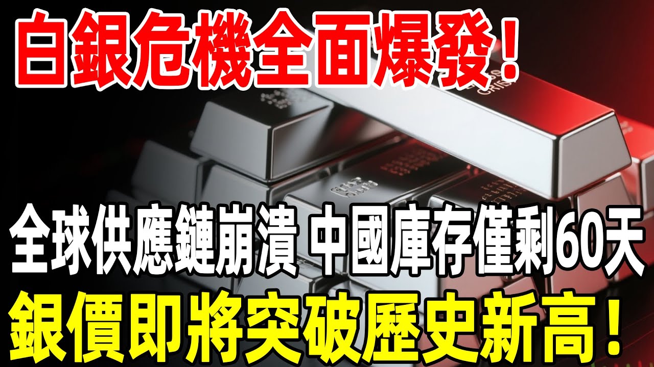 白銀危機全面爆發！全球供應鏈崩潰在即，中國庫存僅剩60天！銀價即將突破歷史新高！#白銀#白銀庫存#理財#投資#晚年生活#晚年幸福#退休#退休生活#養老