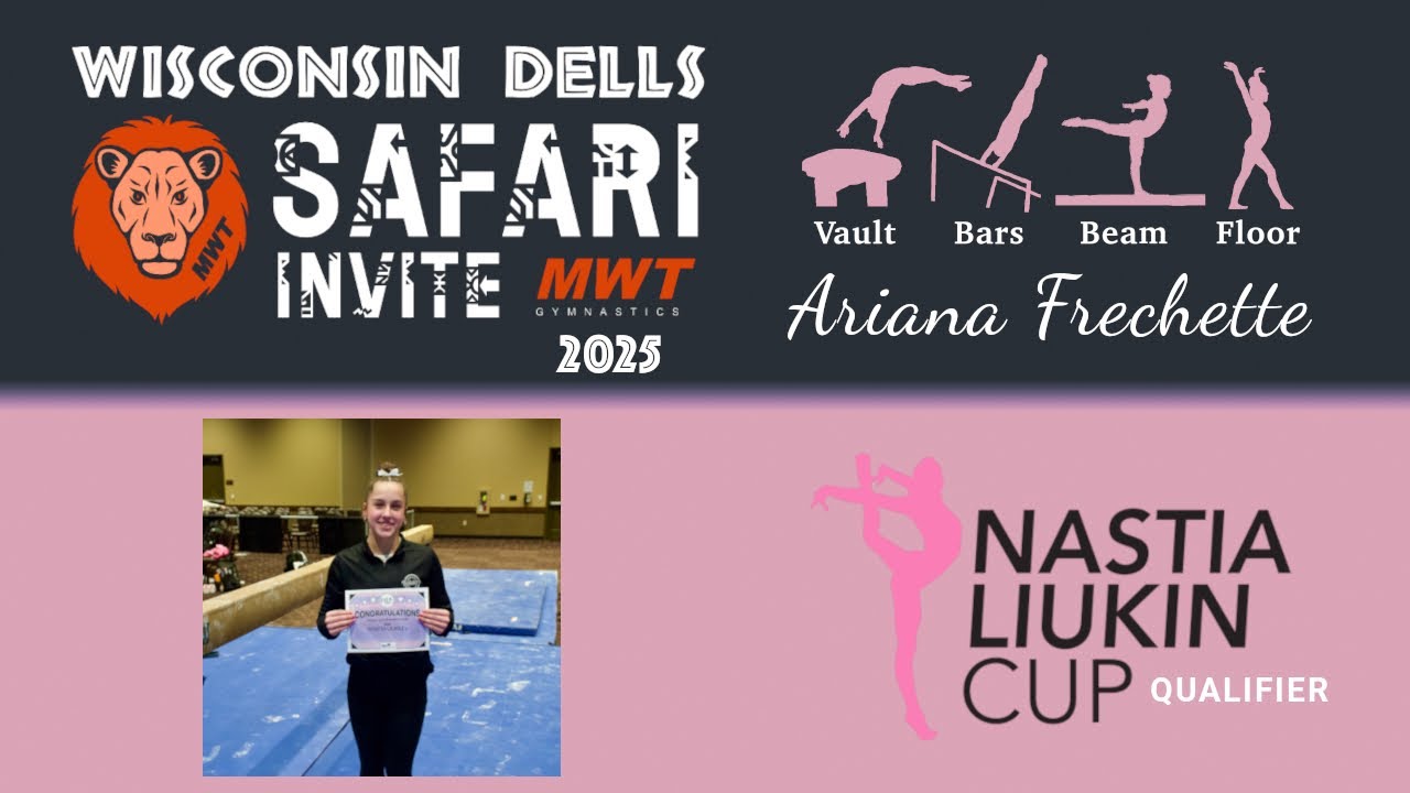 2025 Safari Invite 🩷 Nastia Liukin Cup Qualifier 🎟️ Ariana 🥇 All-Around Champion 38.650