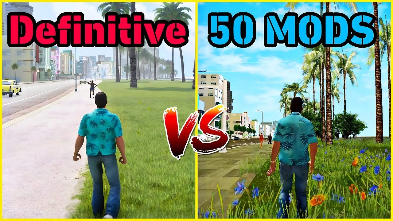 I Made GTA Vice City Definitive Edition with 50 MODS | New Features😍