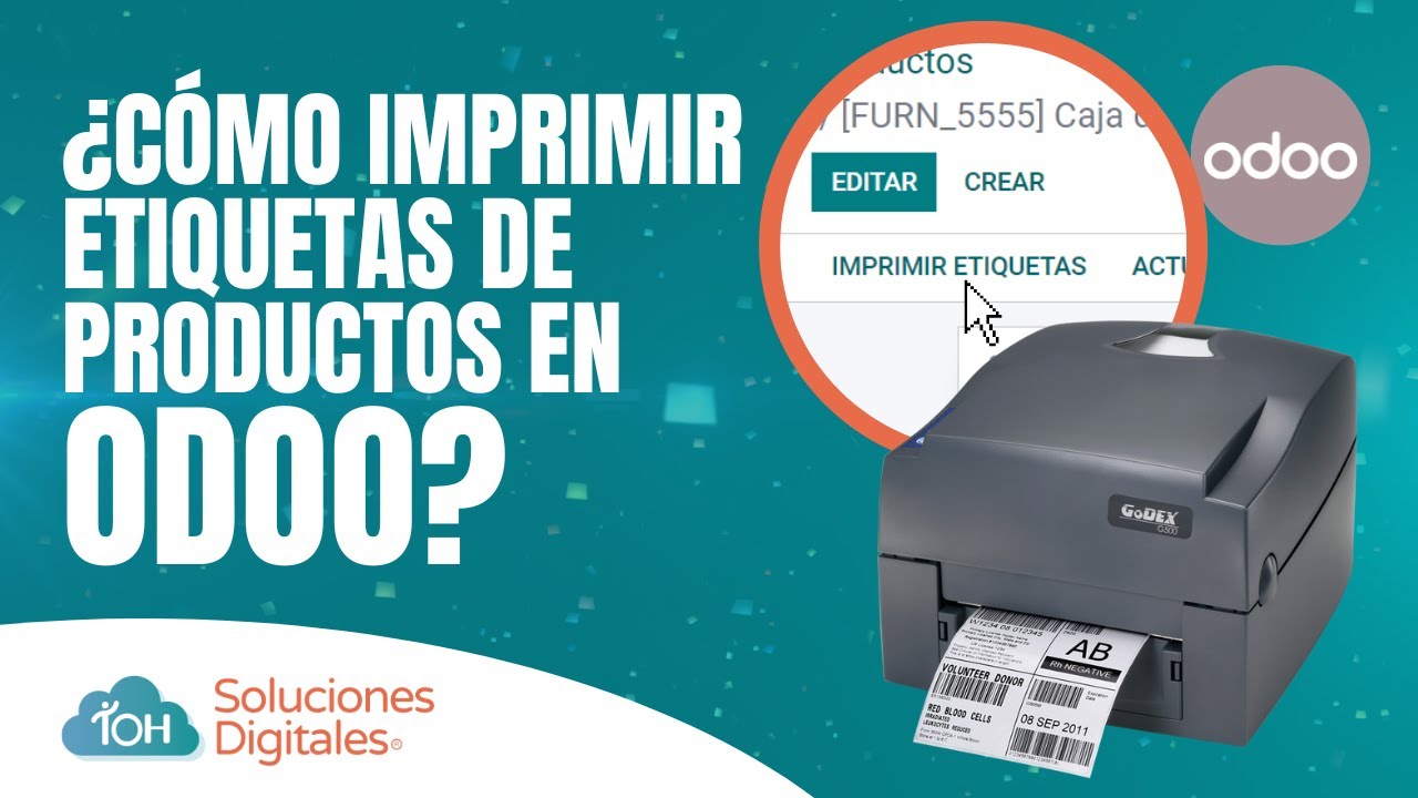¿Cómo IMPRIMIR ETIQUETAS de PRODUCTOS en Odoo? | Tutorial Odoo