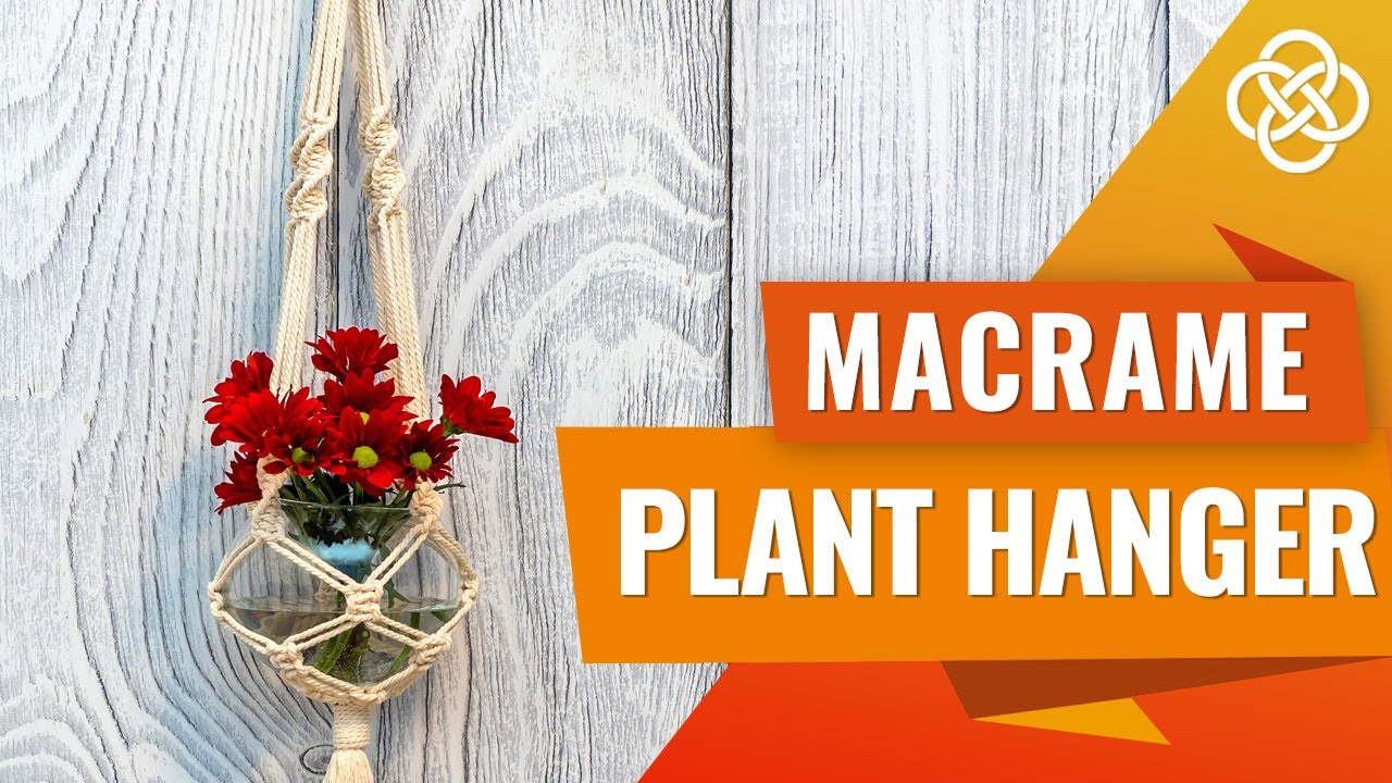 Макраме кашпо без кольца | DIY  | Урок макраме