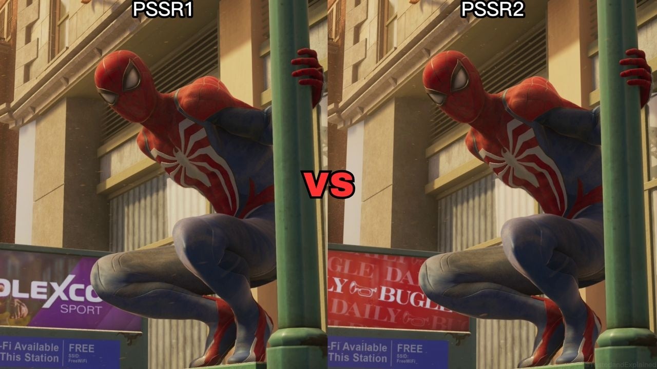 Spider-Man 2: PSSR1 vs PSSR2 on PS5 Pro