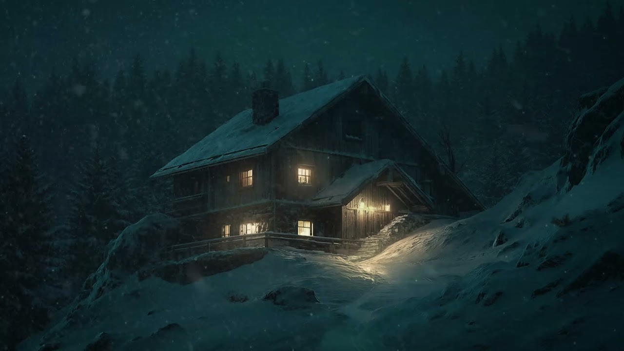 Powerful Howling Wind & Blazing Snowstorm Sounds | Heavy Snowfall & Strong Winds for Deep Sleep