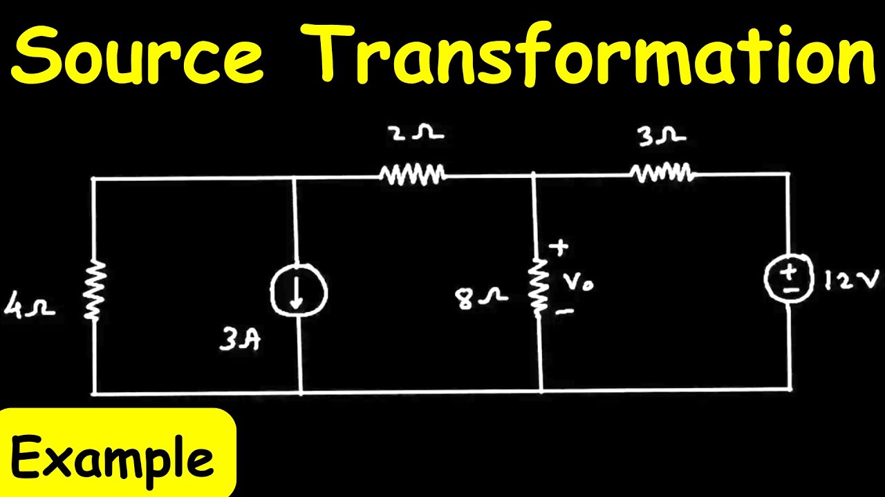 Source Transformation | Electric Circuits | Example 4.6 | Electrical Engineering