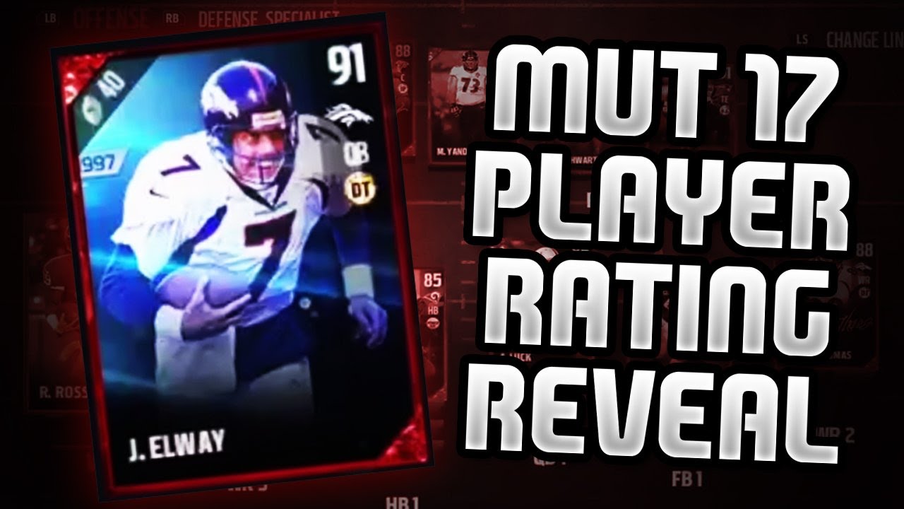 MUT 17 PLAYER RATING REVEAL!!! CRAZY NEW LEGENDS IN THE GAME!!