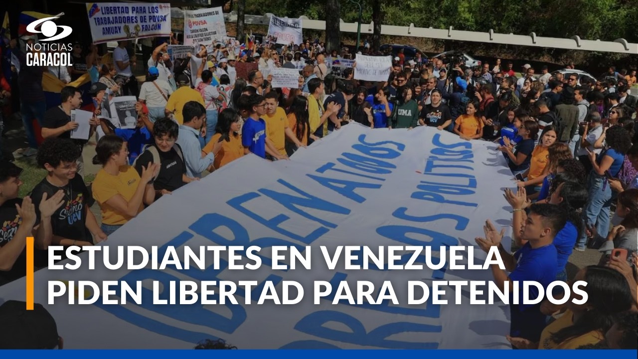 Día de la Juventud en Venezuela: estudiantes marchan por presos políticos y amnistía