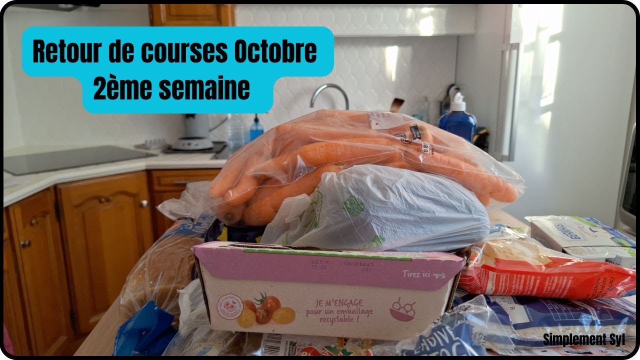 VLOG - retour de courses octobre 2ème semaine