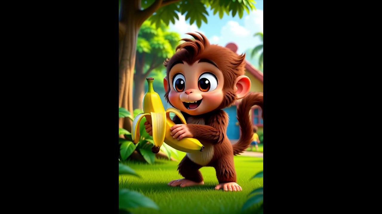 A for Apple | Golu Bandar Funny ABC Song | Kids Learning Video | Hindi Rhymes