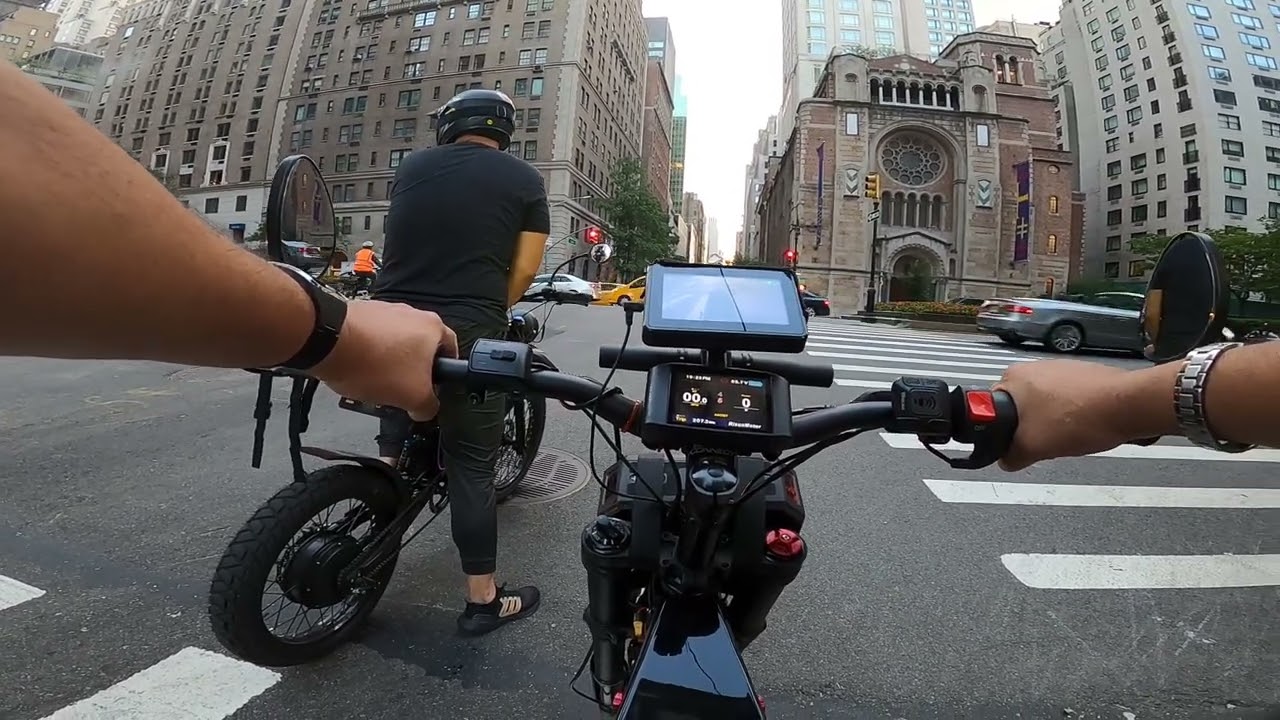 72v Stealth Bomber clone Chricrossingwires made Ride to Central Park in HD Crystal clear vid