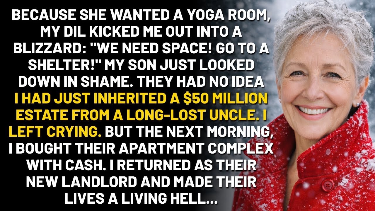 My DIL Kicked Me Out In A Snowstorm  I Bought Her House The Next Day And Made Her Life A