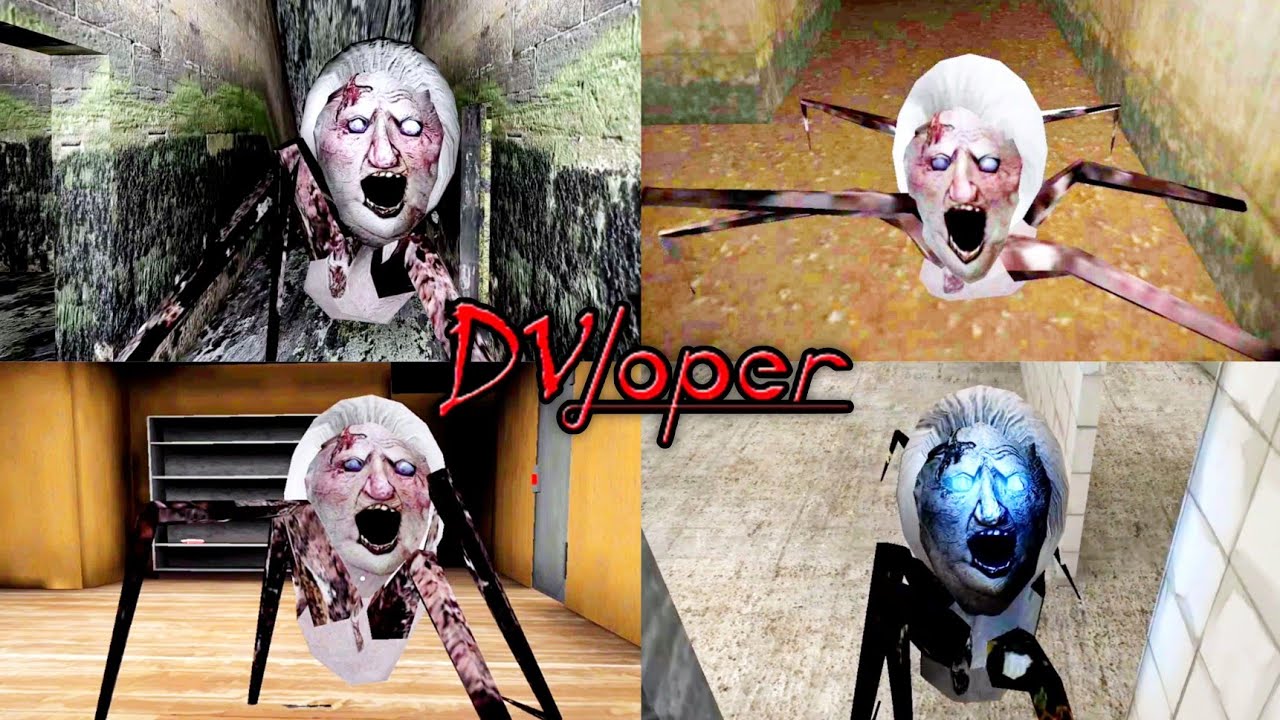 Angeline Spider Mom In All Dvloper Games Full Gameplay - Slendrina, Granny Chapters & The Twins