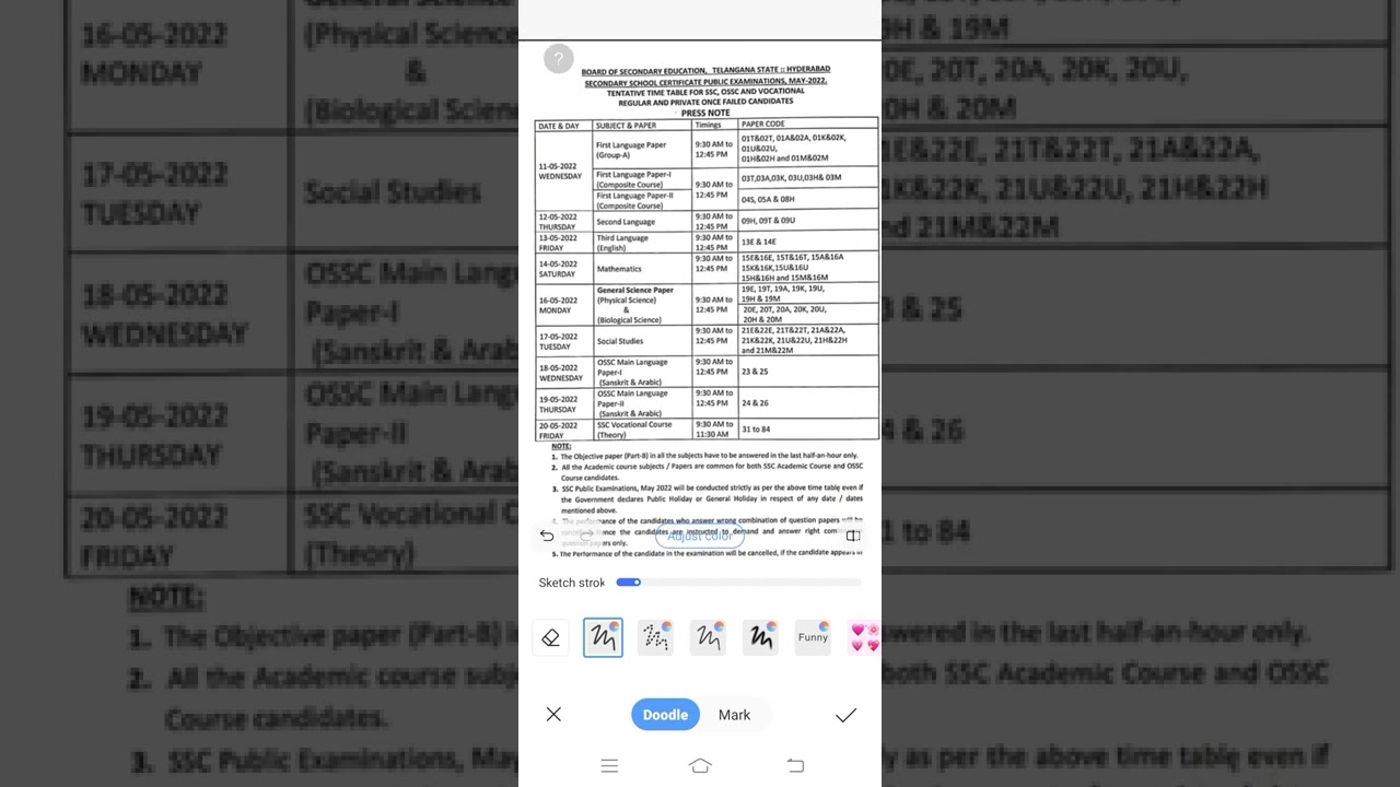 TS SSC Exam Date Time Table May 2022  Telangana SSC Examination Dates 2022  TS 10th Class Exam Date
