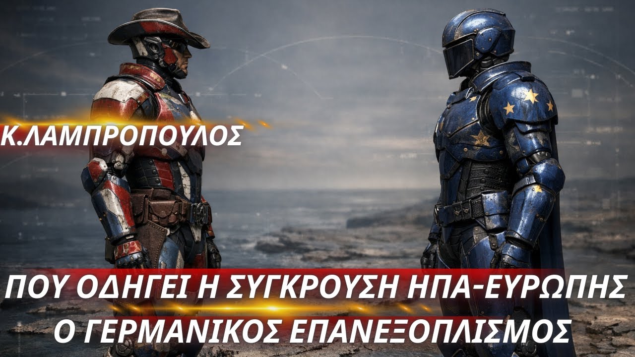 Κωνσταντίνος Λαμπρόπουλος: Που οδηγεί η σύγκρουση ΗΠΑ-Ευρώπης. Γερμανικός επανεξοπλισμός & φιλοδοξία