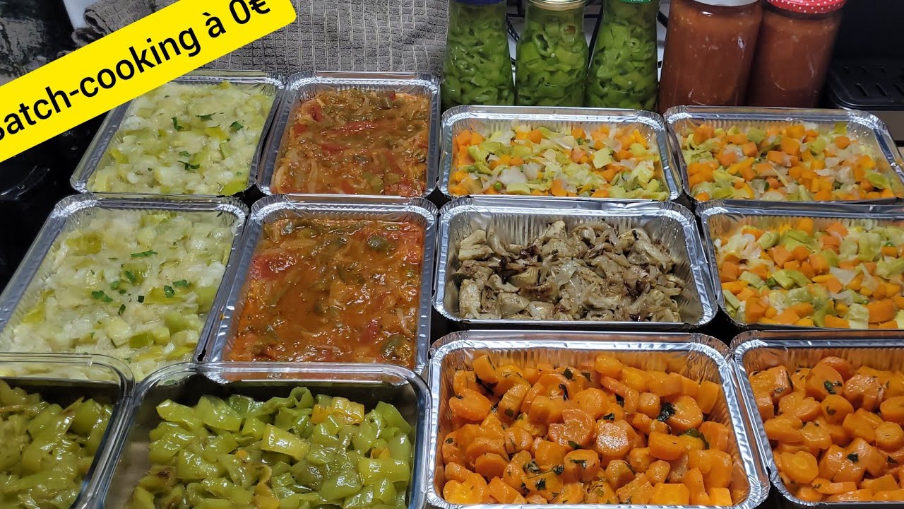 Frugalisme: batch-cooking à congeler spécial paniers anti-gaspi/ planification des repas
