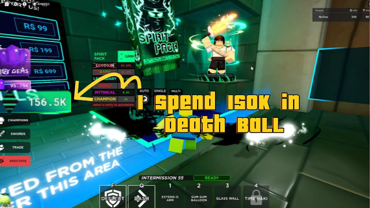 Death Ball | This what i got by spending 150k with 3x lucky