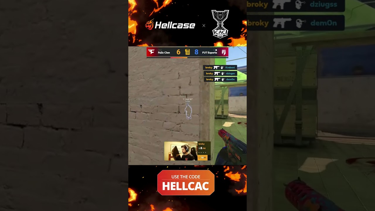 UNBELIEVABLE! broky pulls off 1v4 vs devices with TEC-9! #pgl #cs #кс #cac #csgo #csAsia