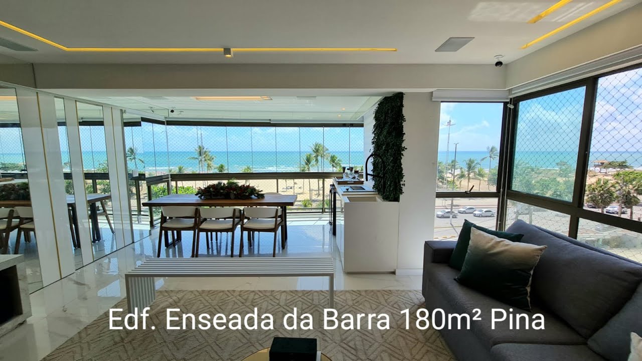 Edf Enseada da Barra 180m² - 04 Quartos e 03 Vagas. Av Boa Viagem, Pina - Recife. 81-99609.3455