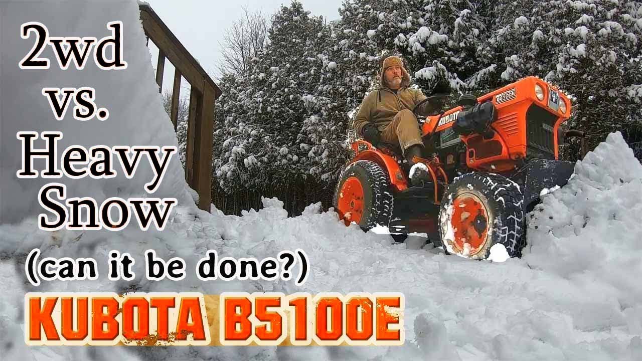 Kubota B5100E - Learning to Operate w/ Homemade Plow
