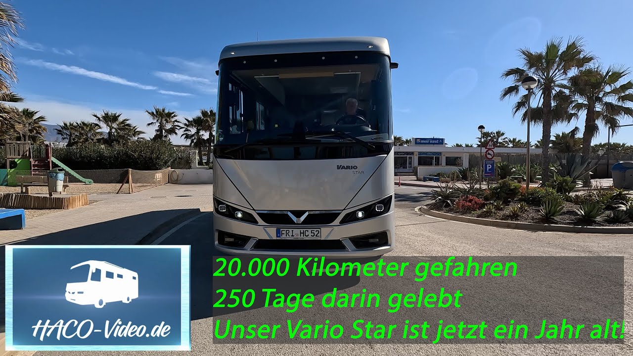 20.000 km - 250 Tage - erstes Jahr mit dem Vario Star -  mit einem selbstverschuldeten Schaden😢