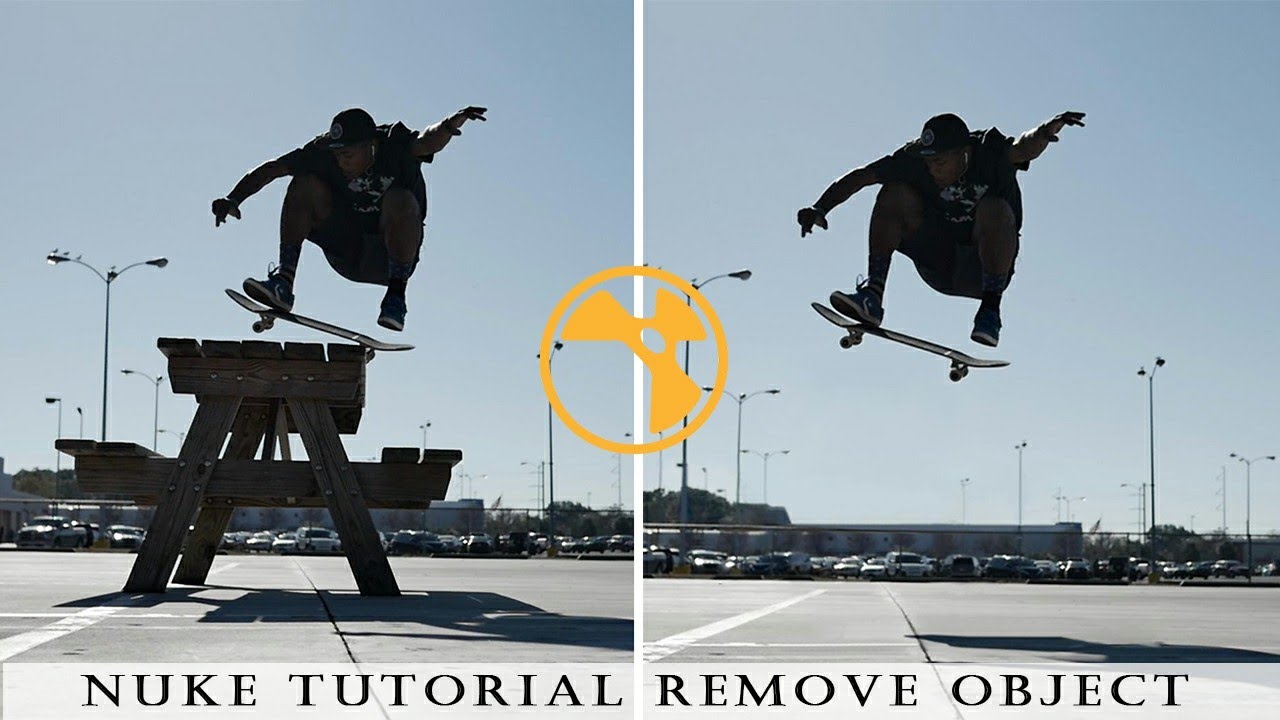 Nuke tutorial : remove wooden object | clean plate | camera tracking