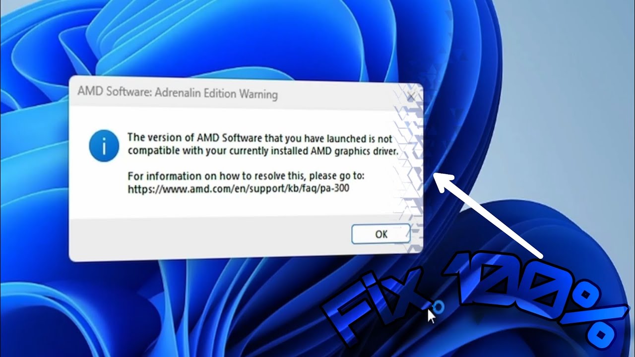 AMD Software Error | Adrenalin Edition Warning in Windows 11 - 100% Working Solution | 2 Methods