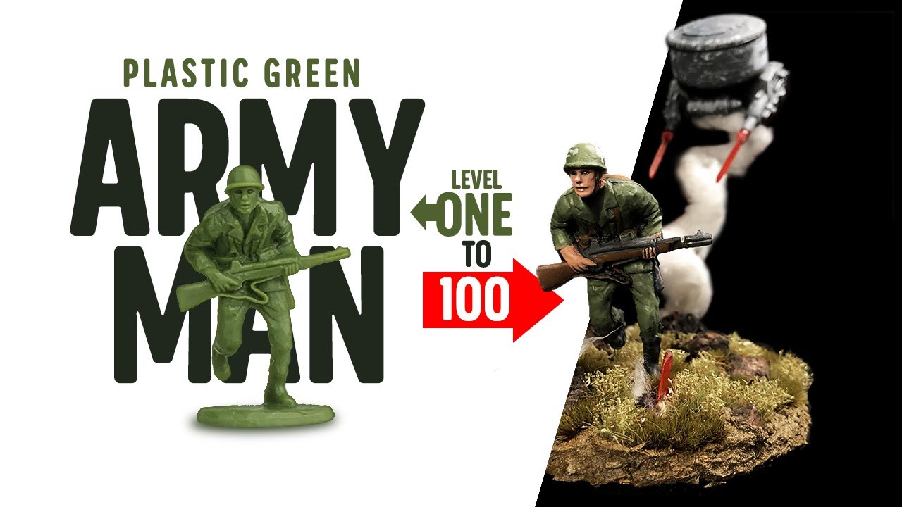Army Men Diorama Painting and Building Tut + Commentary