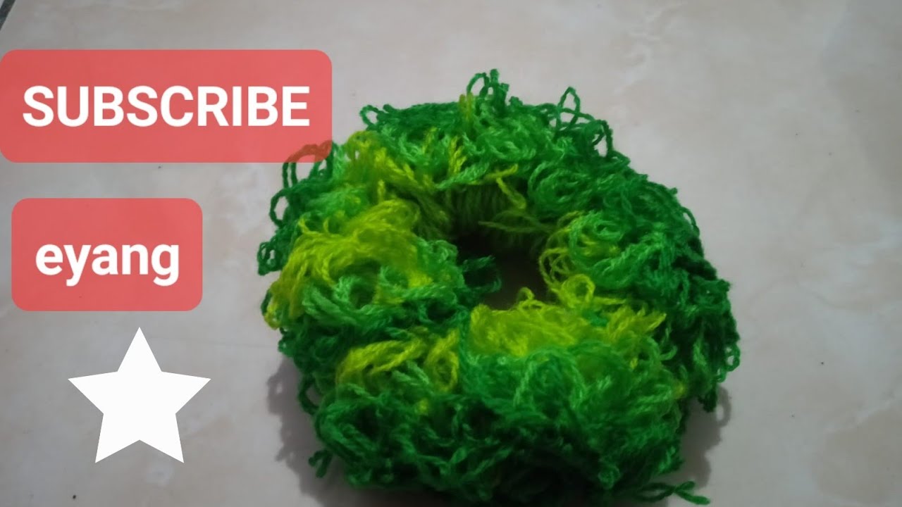 IKAT RAMBUT GIMBAL DARI BENANG WOL 