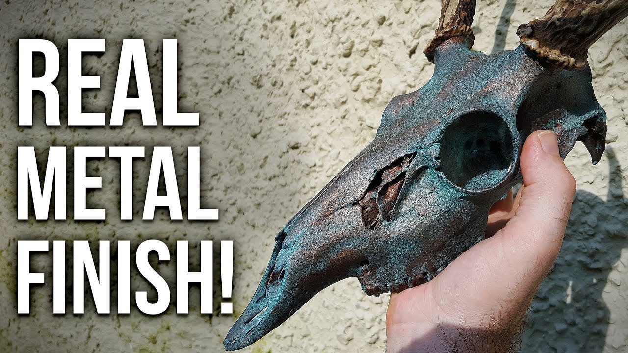 HOW TO METALIZE A SKULL Tutorial with Copper/Bronze!