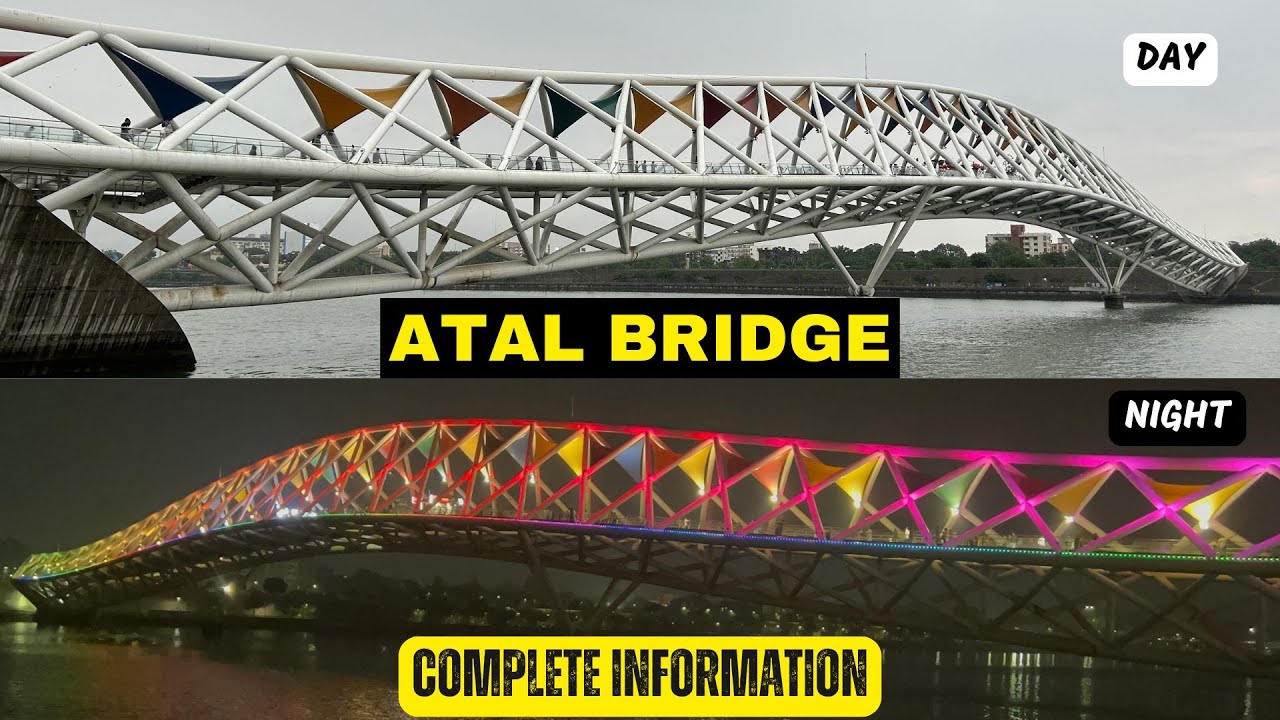 Atal Bridge Ahmedabad || Sabarmati Riverfront || Things To Do In Ahmedabad || Atal Foot Over Bridge