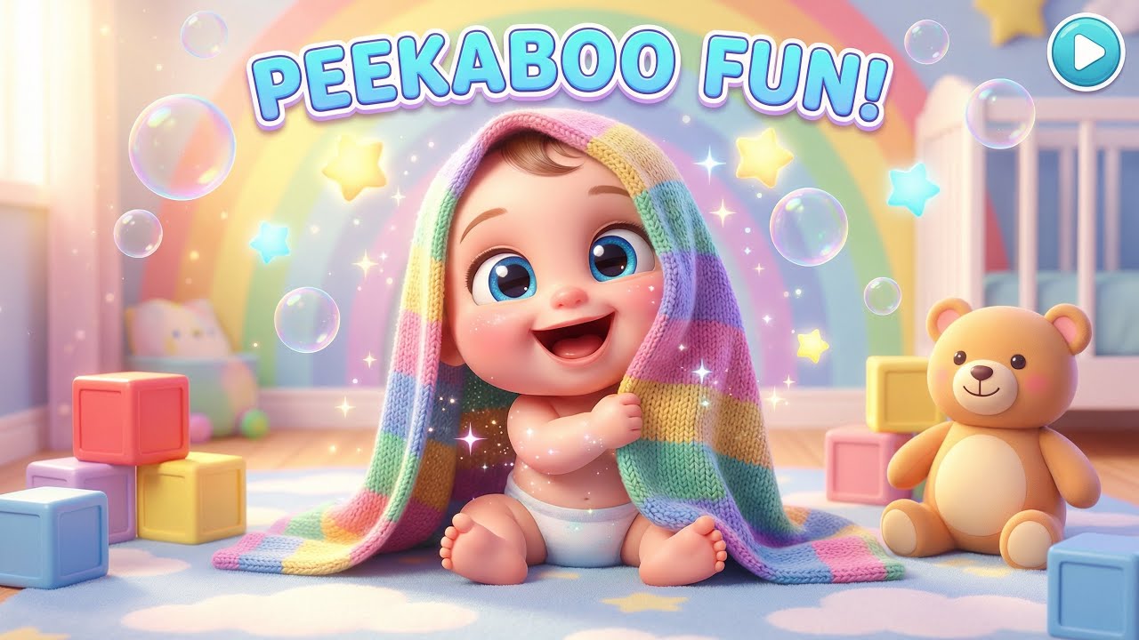 Peekaboo Fun Song 🫣 | Nursery Rhymes for Kids | Baby Songs & Toddler Learning Video