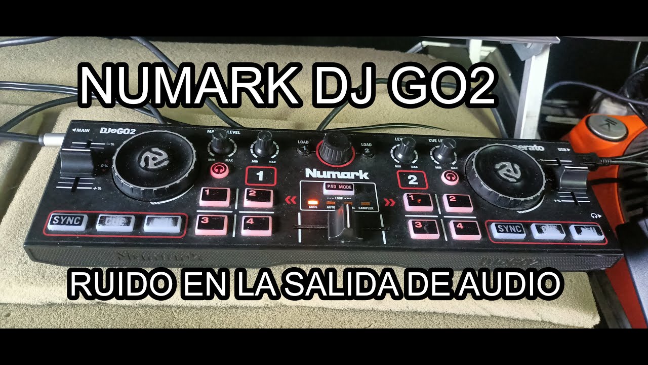 NUMARK  DJ 2GO2 ruido en salida de audio causa y solucion
