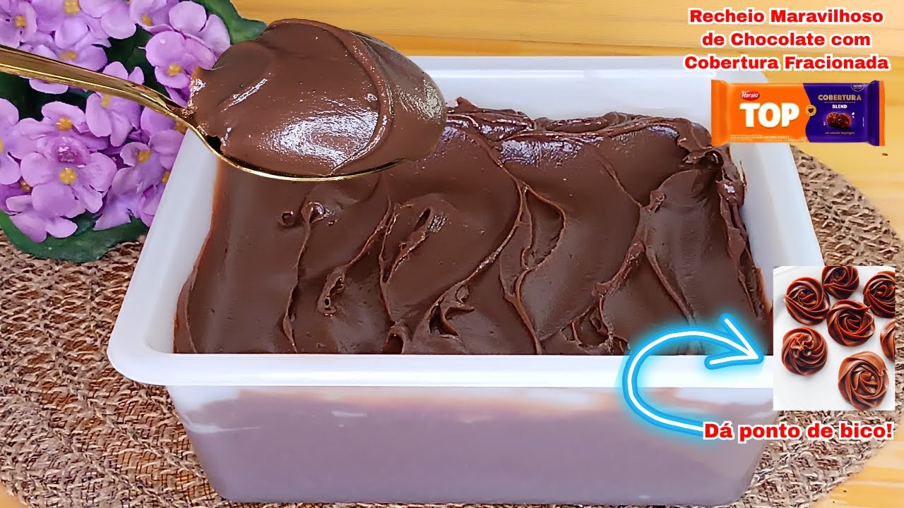 20 DIAS DE VALIDADE NA GELADEIRA COM INGREDIENTE SECRETO! RECHEIO DE CHOCOLATE ESTRUTURADO E CREMOSO